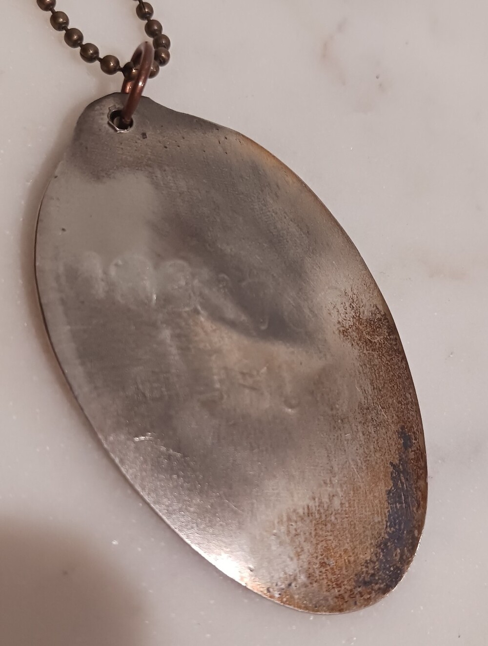 Handmade Southern Girl Cross Charm Spoon Pendant Dog Tag Necklace - Picture 5 of 6